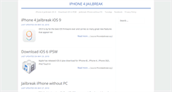 Desktop Screenshot of iphone4jailbreak.org