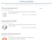 Tablet Screenshot of iphone4jailbreak.org